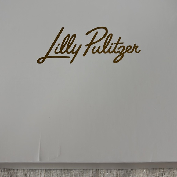 Lilly Pulitzer Green and Gold Tiered Serving Tray - Picture 2 of 3